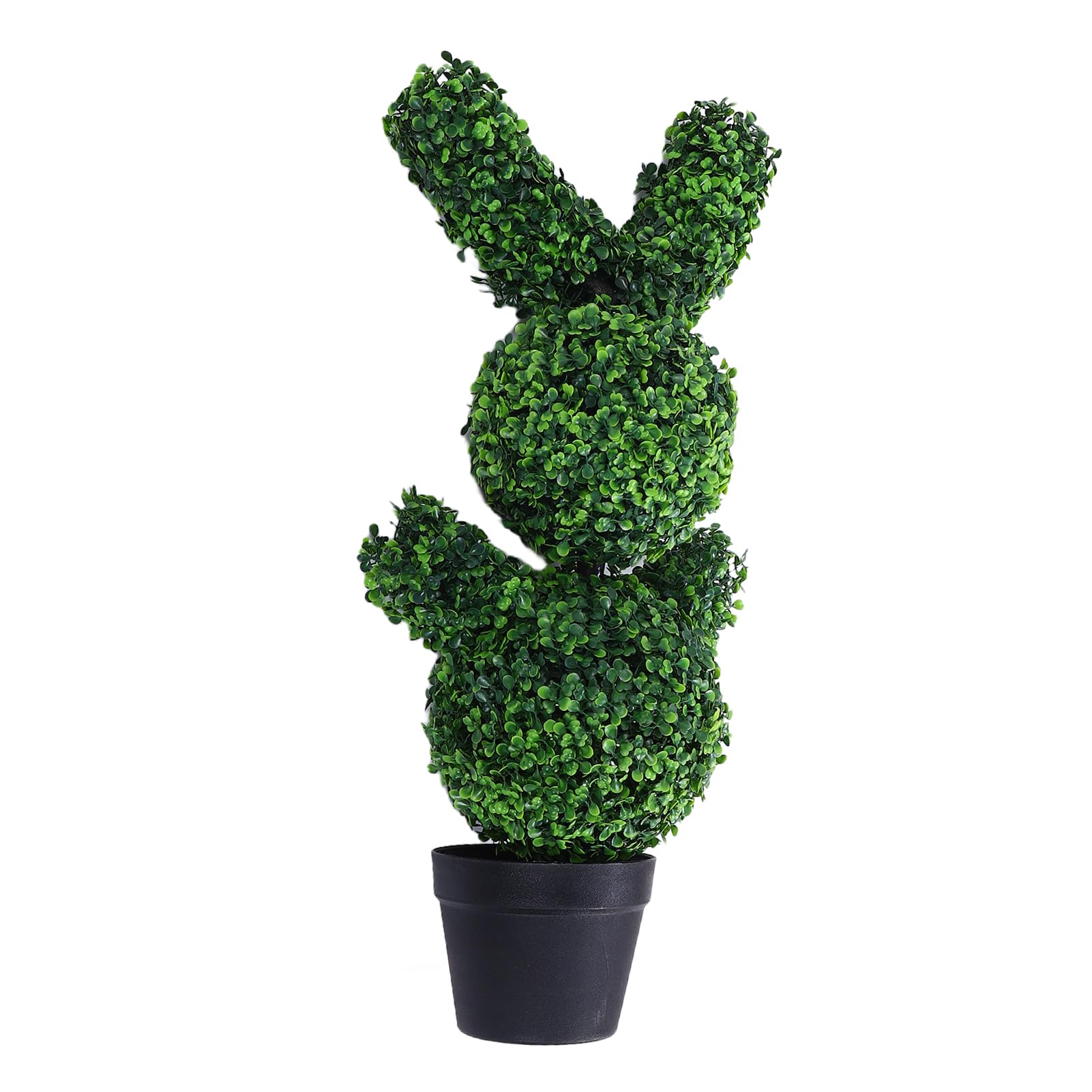Árbol topiario de conejo artificial de 90cm con luces LED integradas para Navidad