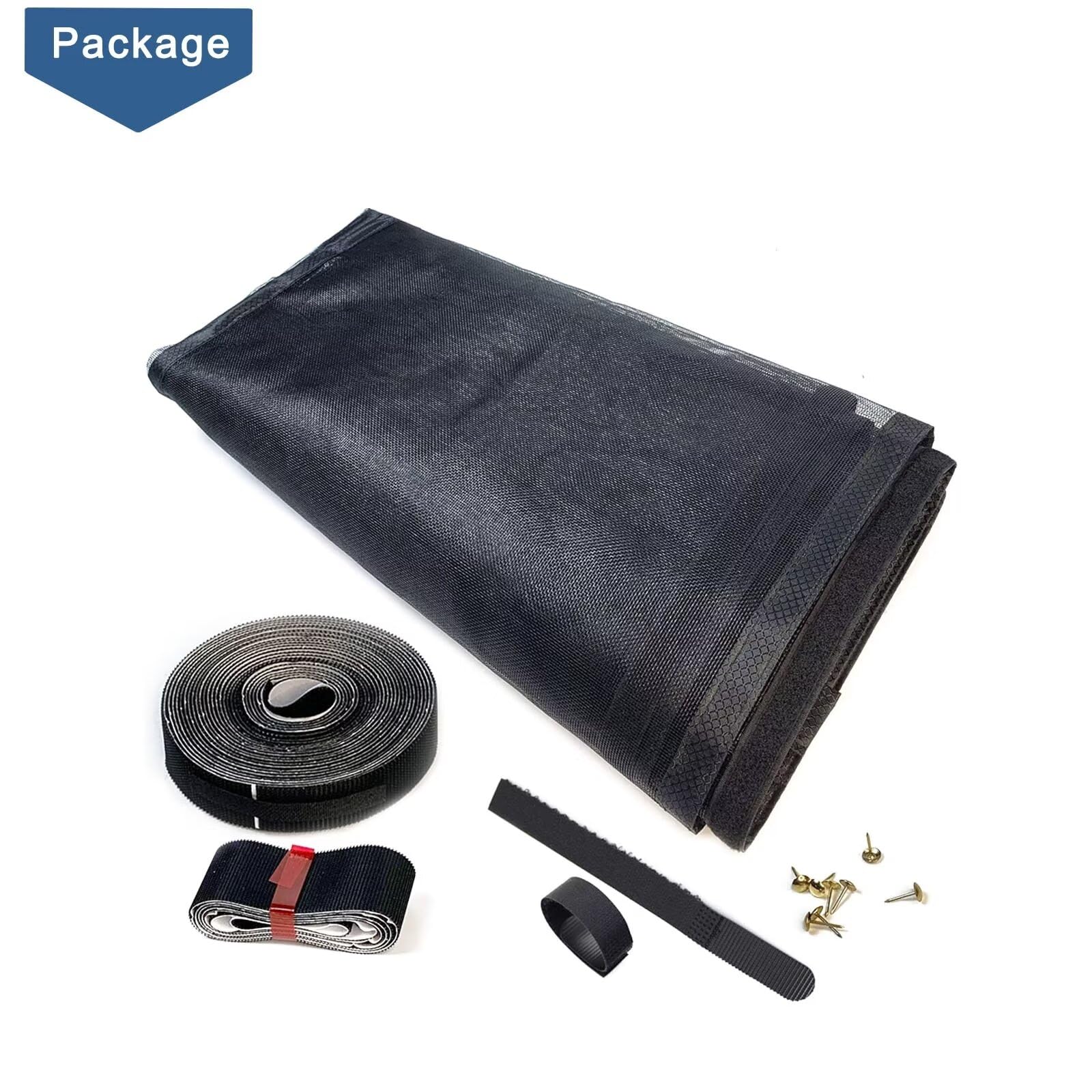 Zanzariera Magnetica per Porte 130x260CM Fibra di vetro,Rete Fine，si Chiude da Sola，Zanzariera Magnetica per Porte Finestra，Facile da Installare，Ritardante di fiamma, resistente agli strappi，Nero