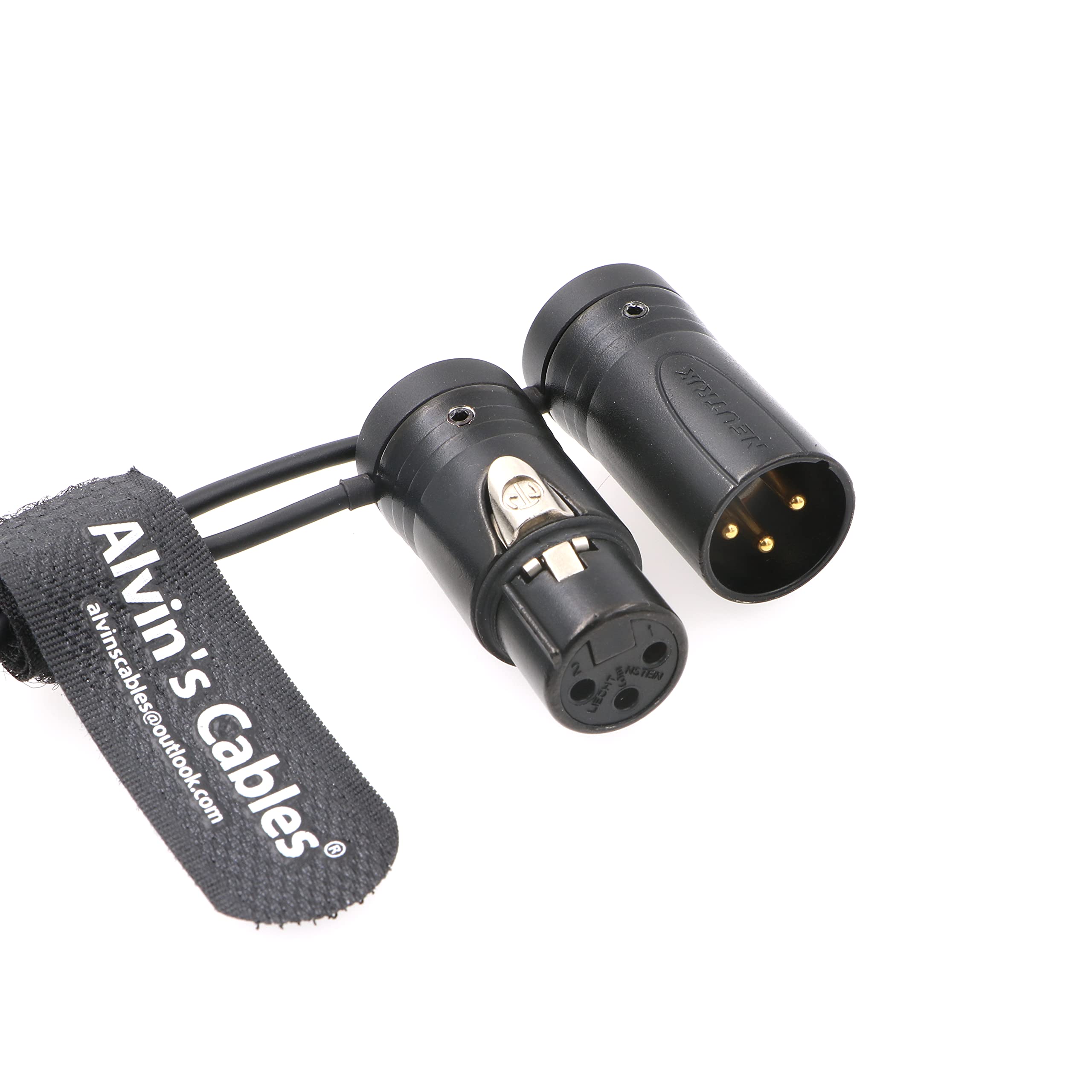 Niskoprofilowy 3-pinowy kabel XLR męski na żeński oryginalne złącze zbalansowany mikrofon przewód audio Sommer SOD-14 Alvin's Cables