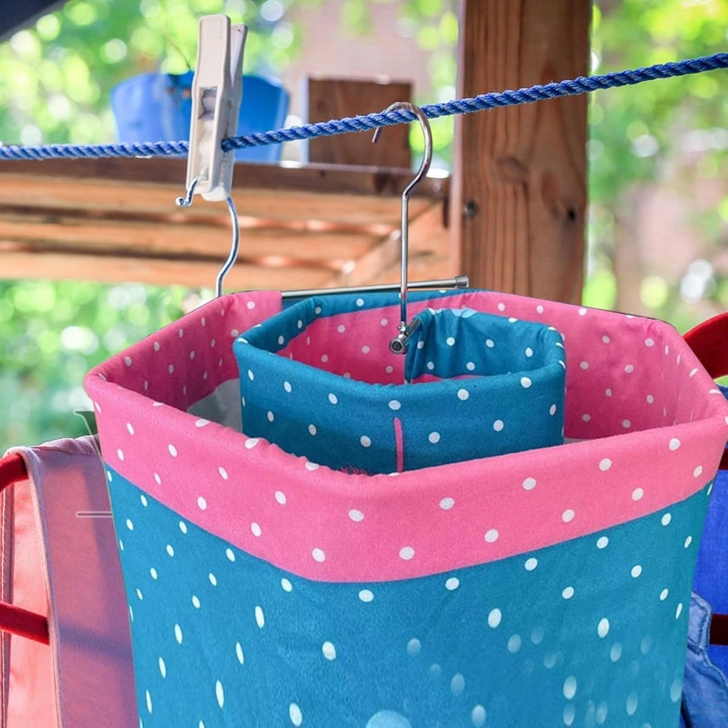 Zerodeko Spiral Quilt Rack Stainless Steel Large Sheet Hanger Windproof Blanket Drying Rack Rotating Laundry Hanger for Indoor Outdoor Use