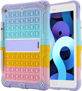 XZC Case for iPad 6th Generation/5th Generation (9.7 inch 2018/2017 Model)/iPad Air 2 Case/iPad Air Case 1st Generation/iPad Pro 9.7 Case Shockproof Cover with Pencil Holder and Strap (Rainbow 2)