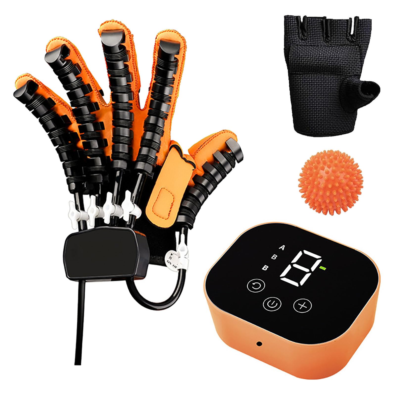 Mfydpp Right Hand Hand Rehabilitation Robot Gloves, Robot Hand Exerciser For Stroke Hemiplegia Aids Patients,Finger Orthosis(Size:l,Color:right Hand)