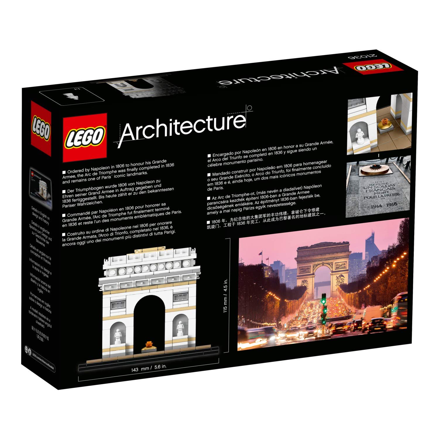 Amazon.co.jp: レゴ(LEGO)アーキテクチャー 凱旋門 21036 : おもちゃ