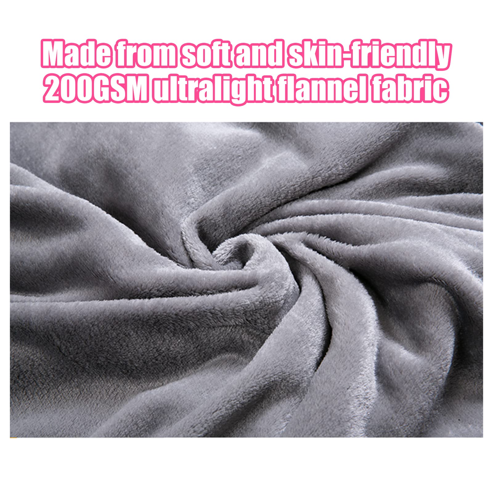 WOOLALA Coperta riscaldata tramite USB, lussuosa coperta riscaldata in flanella con bottoni, ultra calda per collo e spalle scialle per casa, ufficio e uso esterno, lavabile in lavatrice (80 cm)