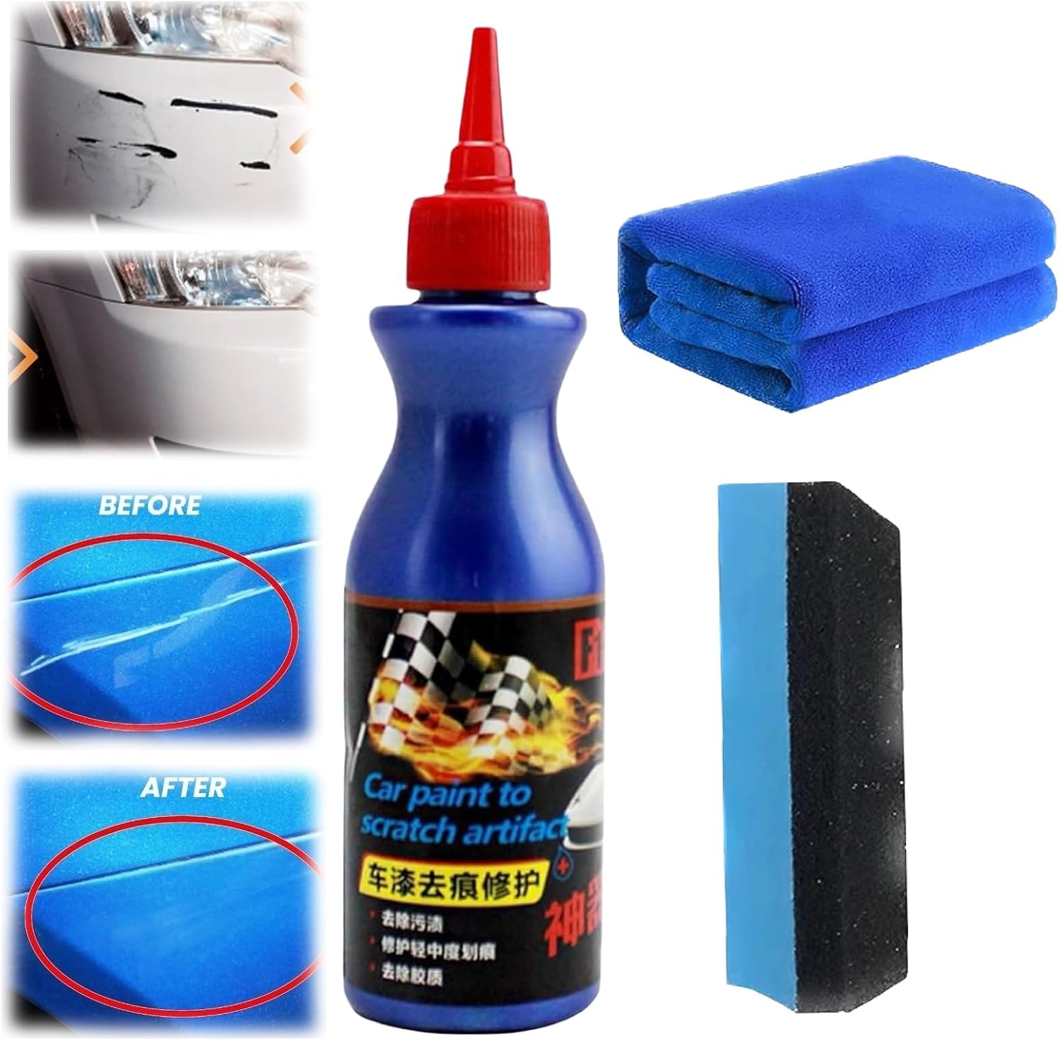 Scratch Repair Wax for Car, Professional Car Paint Scratch