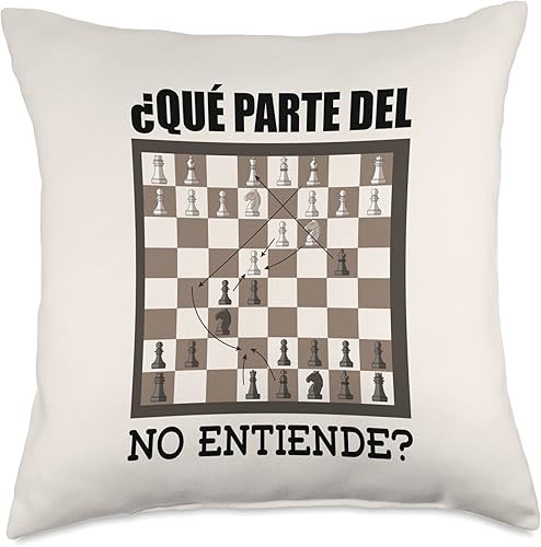Ajedrez Juegos y juguetes Accesorios Regalos Board Chess Set Throw Pillow, 18x18, Multicolor