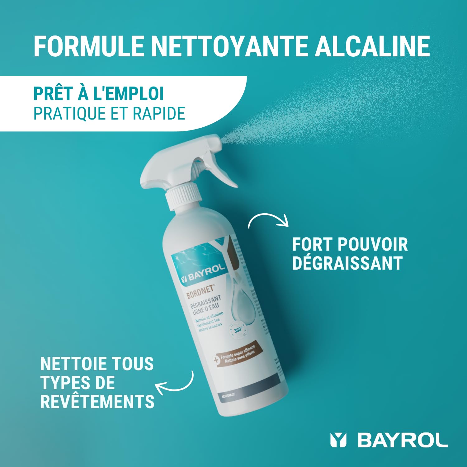 Bayrol Nettoyant Ligne d'eau Piscine Bordnet 0,7L