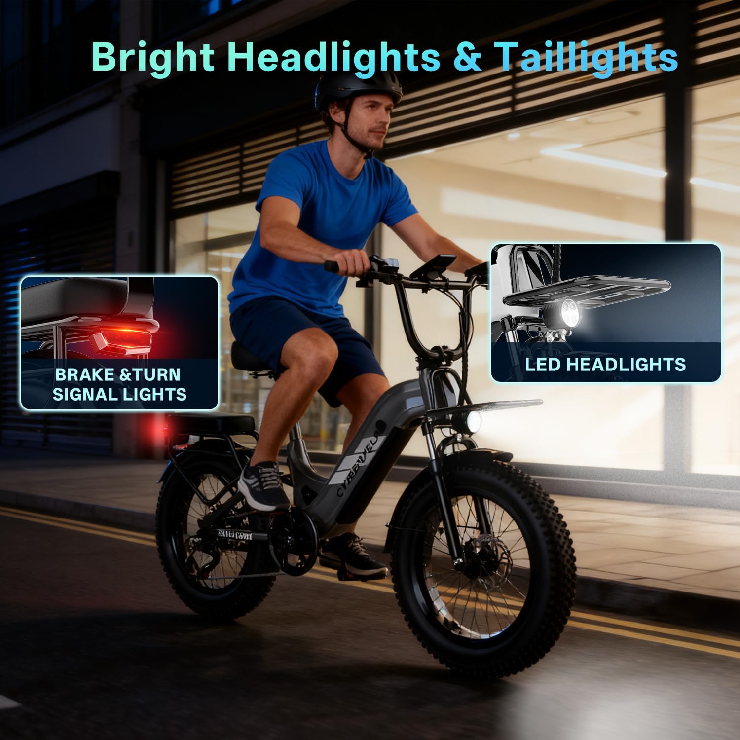 YorkE 1000W(1500W Peak) Electric Bike for Adults, 48V 20Ah Battery,100+ Miles Max Range, 20x4.0 Fat Tires, 30Mph Electric Motorcycle Bike for All Terrain, Ideal for Commute,2 Seater, Mountain