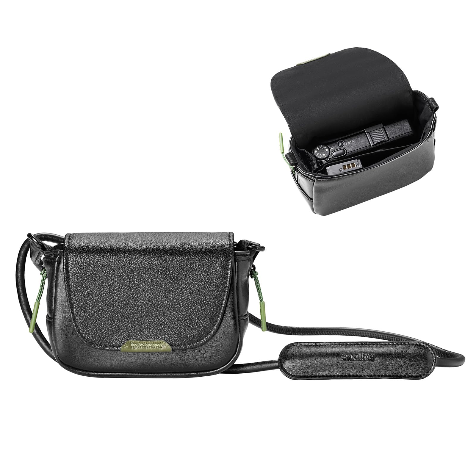 SMALLRIG Custodia per fotocamera digitale con supporto da spalla, custodia protettiva a tracolla | per Ricoh GRIII /GRIIIX/GRIII HDF/GRIIIX HDF/GRIV, per Sony ZV-1F/ZV-1, per DJI Action 4/5/6, per Insta360 Ace Pro/Ace Pro2