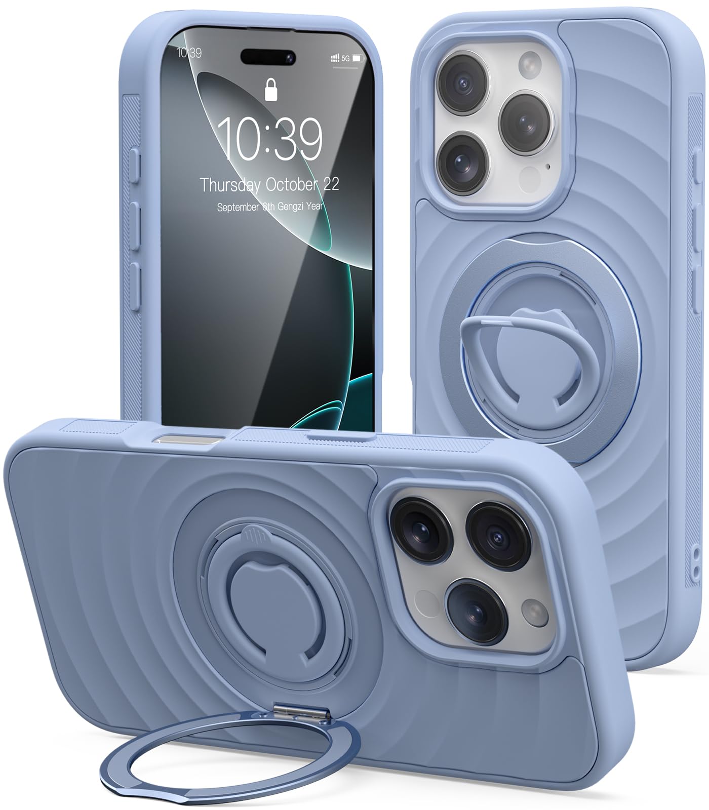 Mowei IPhone 16 Pro Hülle Mit Drehbarem Ring – MagSafe Kompatibel & Stoßfest