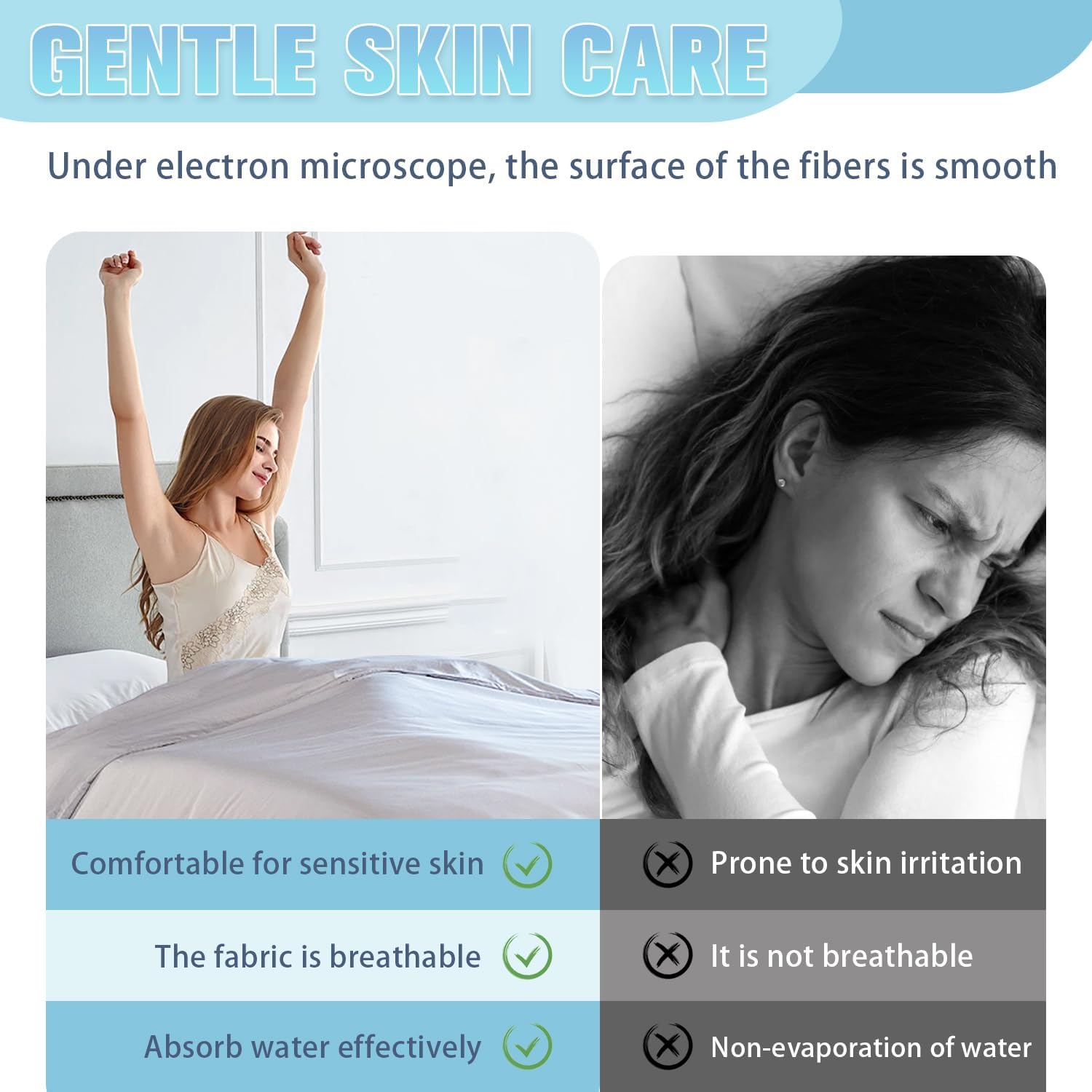 Sheets, Self Cleaning Sheets, Self Cleaning Sheets Silver Infused, Bed Sheets, Breathable & Cooling & Comfortable