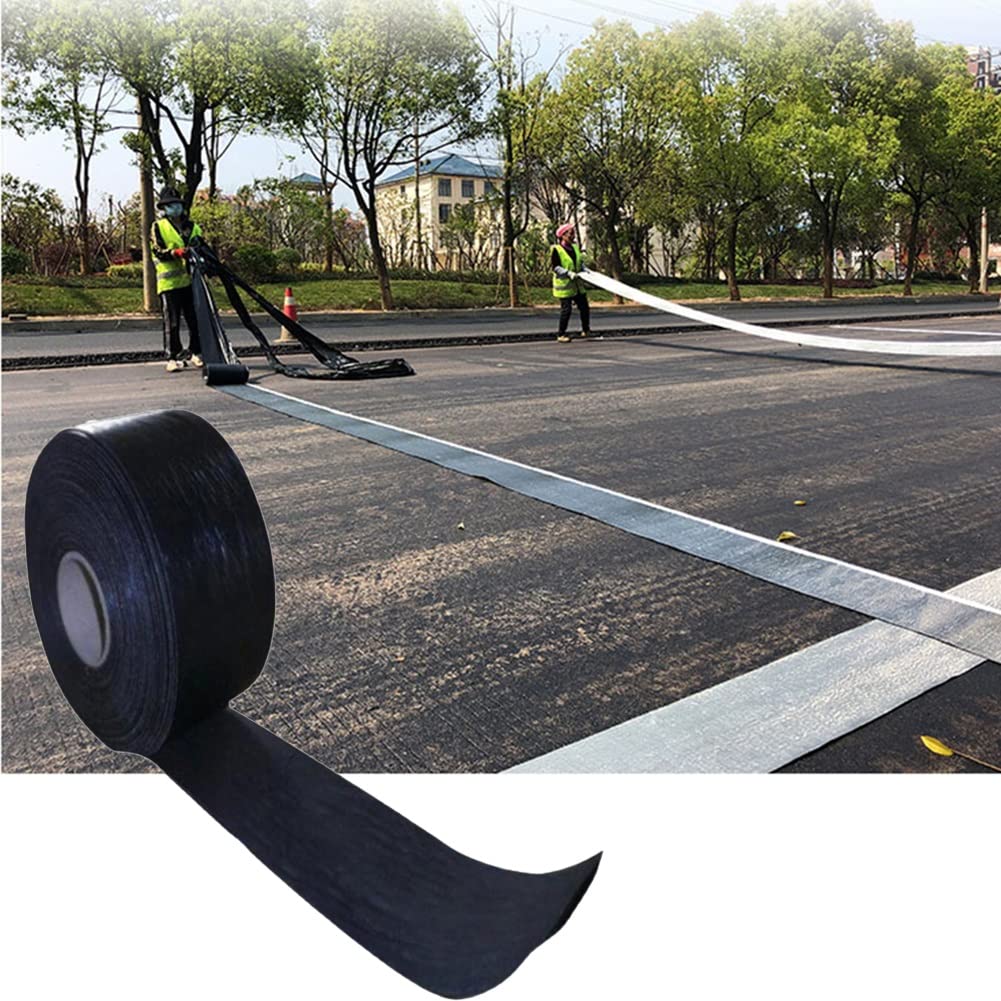 Black Asphalt Tape For Joints And Tarmac Parking Lots SelfAdhesive Crack Sealer And Repair Filler 2.5mm Thick No Torch Needed 1 Roll 10cm X 10m - View #6