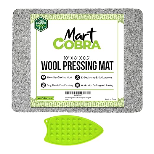 Wool Pressing Mat for Quilting Supplies, Wool Ironing Mat for Quilters, Wool Mat for Ironing Pad, Sewing Machine Muffling Mat, Sewing Supplies and Accessories, Sewing Notions & Supplies, Iron Mat