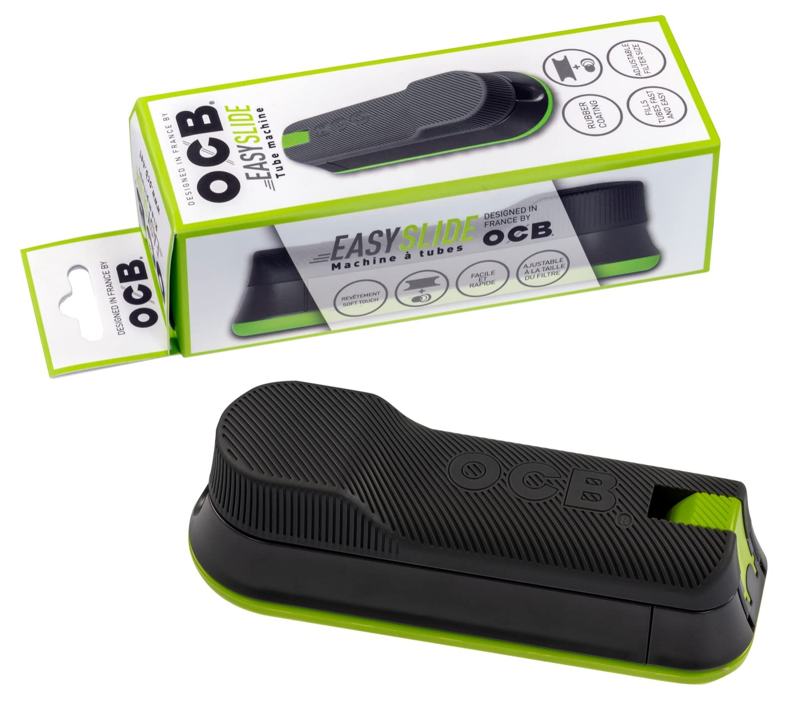 DHOBIA OCB Easy Slide Big/Small Tube Micromatic Duo Filter Sleeves Tamping Machine Adjustable Plug Cigarette Tamper (OCB Easy Slide Small)