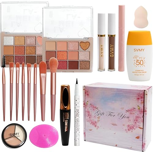 Complete Makeup Kit for Women and Teens, All-in-One Full Cosmetics Set