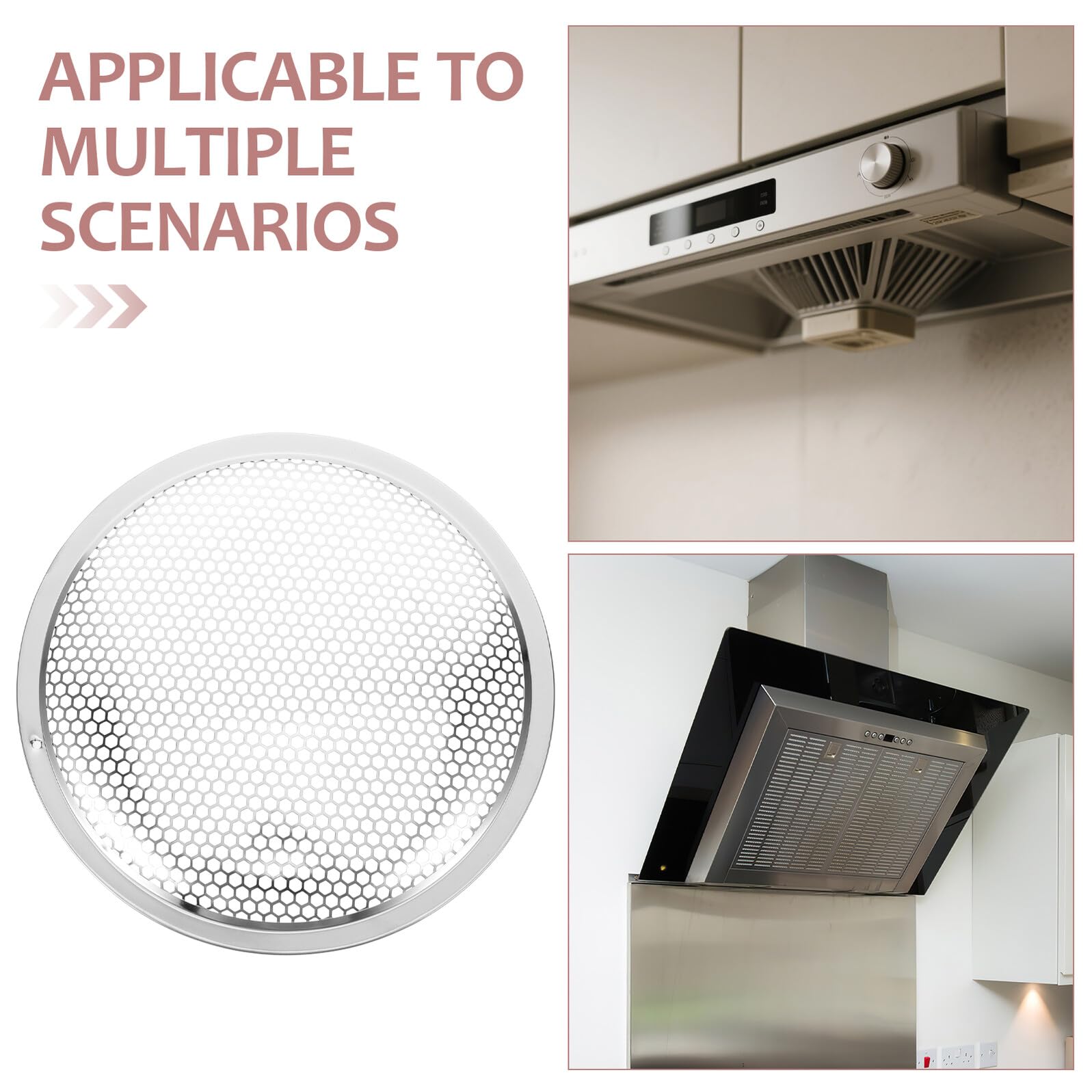 Healeved filtro de grasa para campana extractora Reemplazo del filtro de campana de cocina de cocina Silver