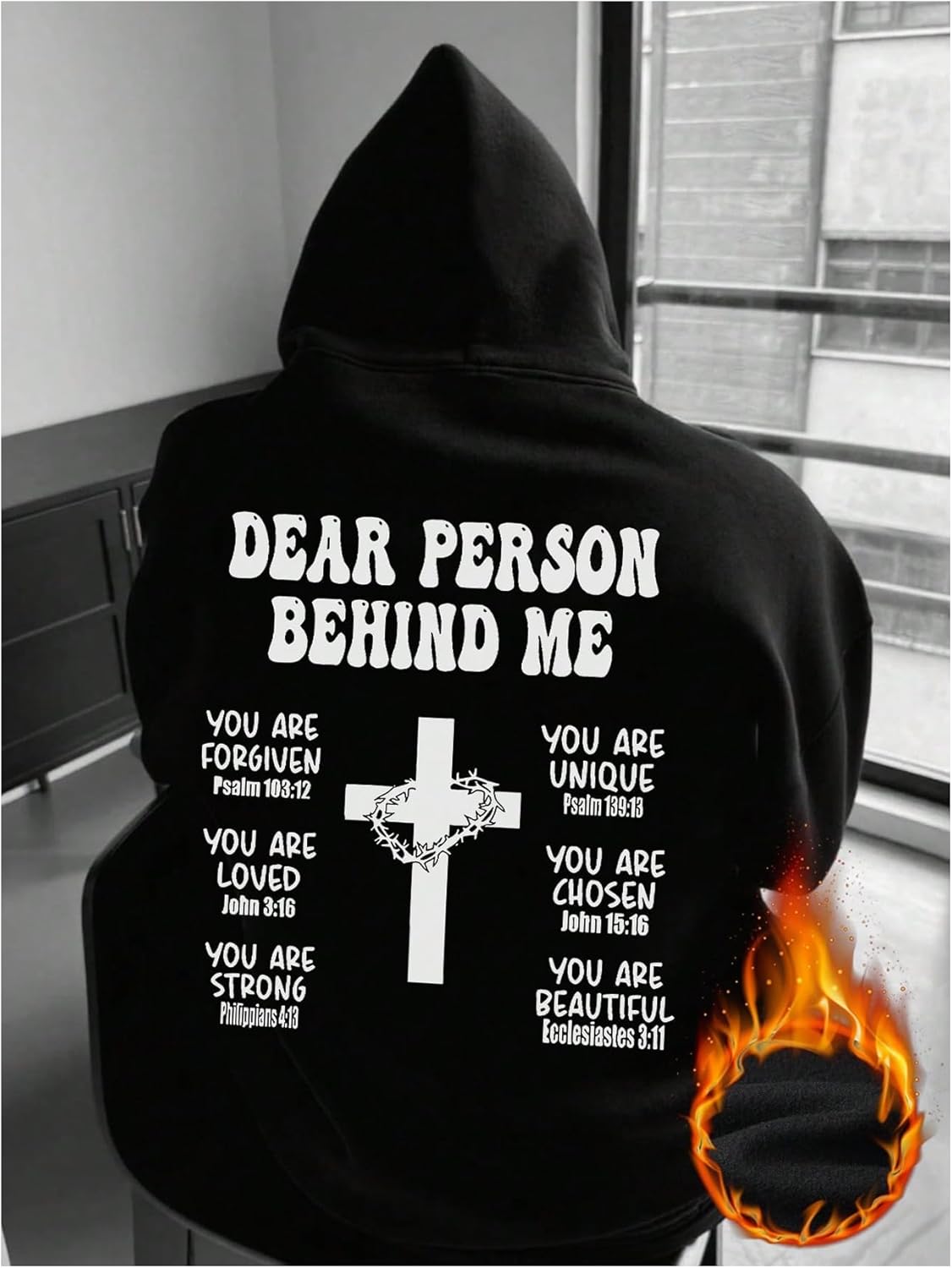 SOLY HUX Men's Y2k Gothic Graphic Hoodie Letter Print Long Sleeve Hooded Sweatshirt Pullover Tops Streetwear