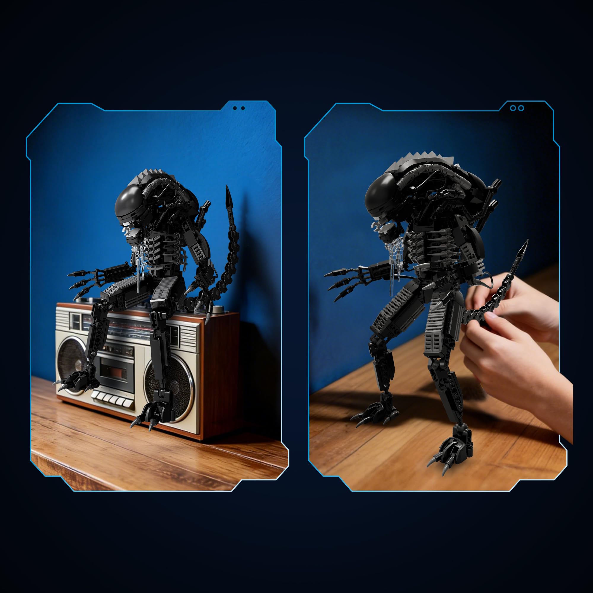 Amazon.com: Xenomorph Action Figures Building Set with Facehugger