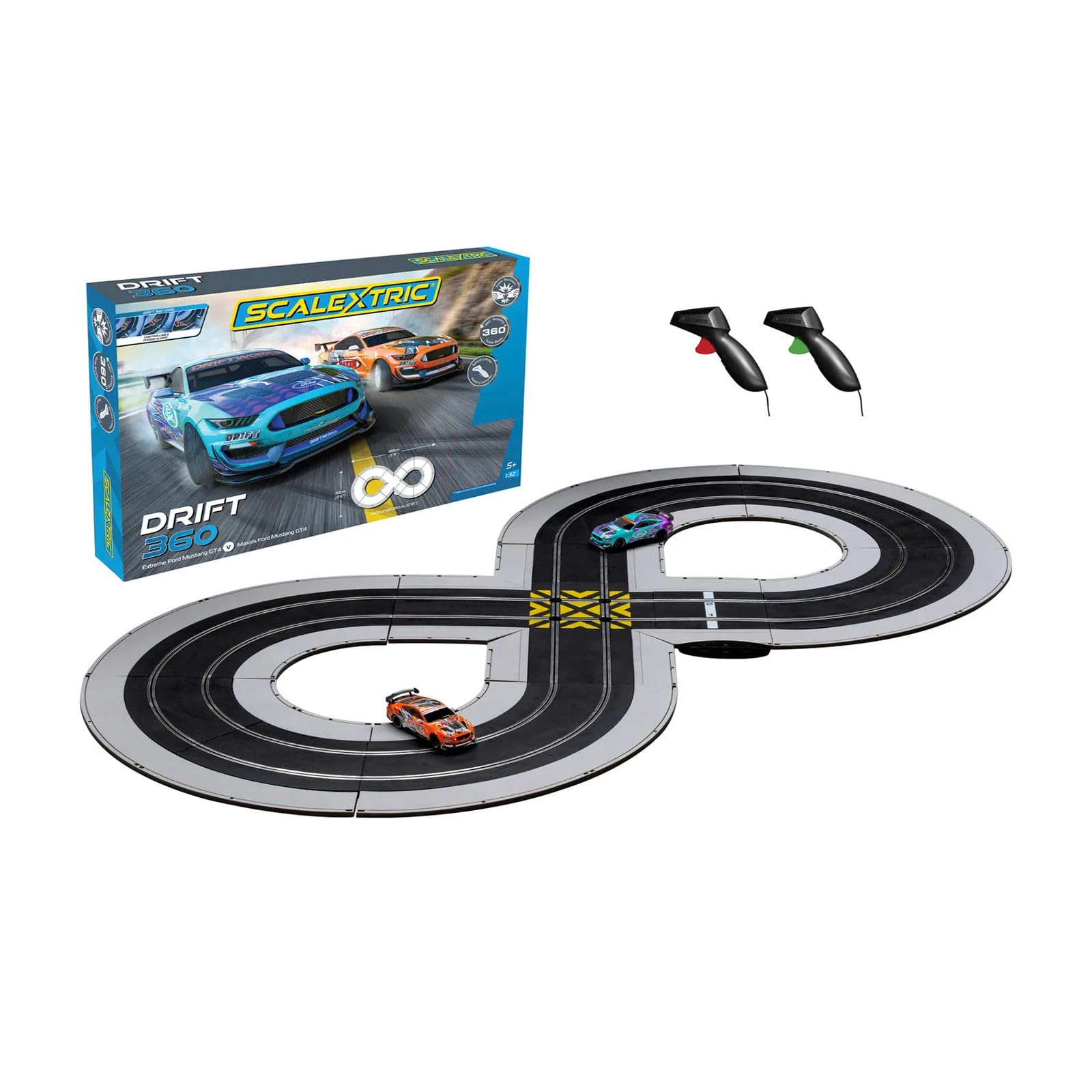 Amazon | Scalextric レーシングトラックセット 子供用 - ドリフト360