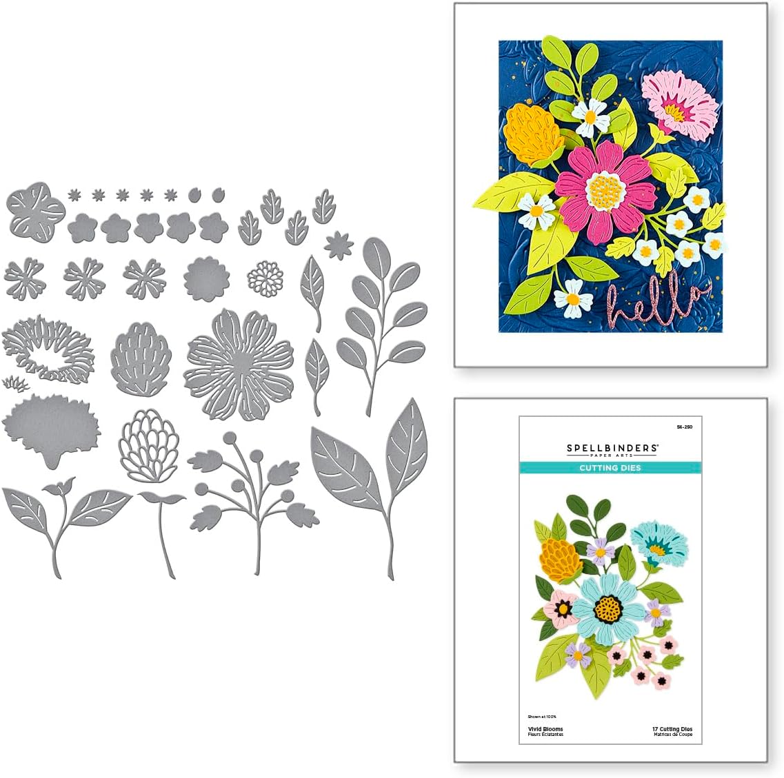 Spellbinders ビビッドブルーム エッチングダイス ビビッドエクスプレッションズコレクション