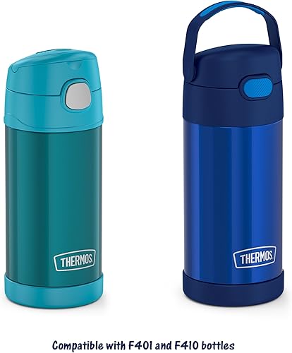 Miniatura 9 de THERMOS FUNtainer - Pajitas de repuesto para botellas de agua aisladas de 12 onzas para niños, 4 popotes