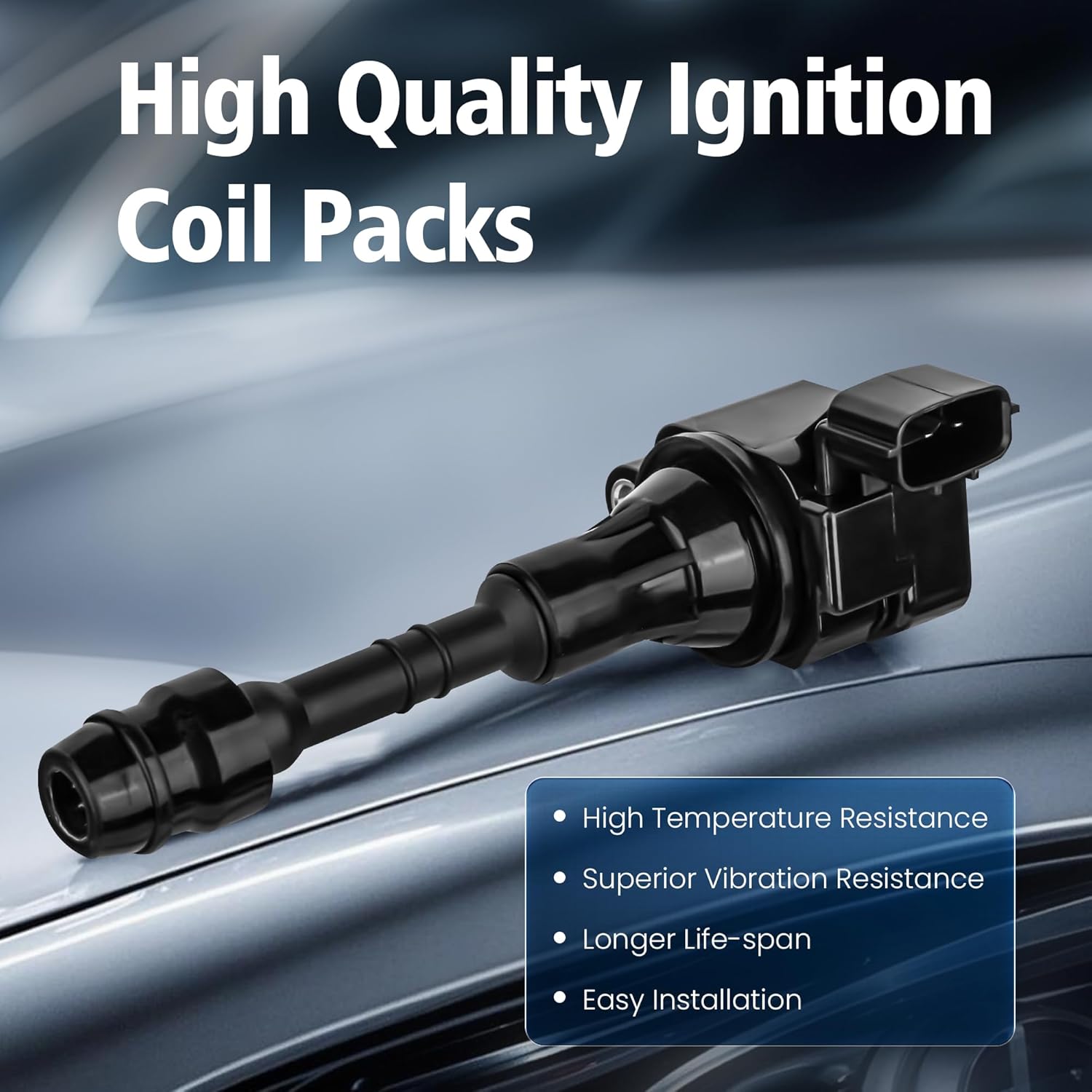 Ignition Coil Packs for Nissan Maxima Murano Altima Xterra Quest Frontier Pathfinder for Infiniti I35 QX4 for Suzuki Equator 3.5L 4.0L V6 2002 2003 2004 2005 2006 2007 2008 2009 UF349 C1406 Set of 6