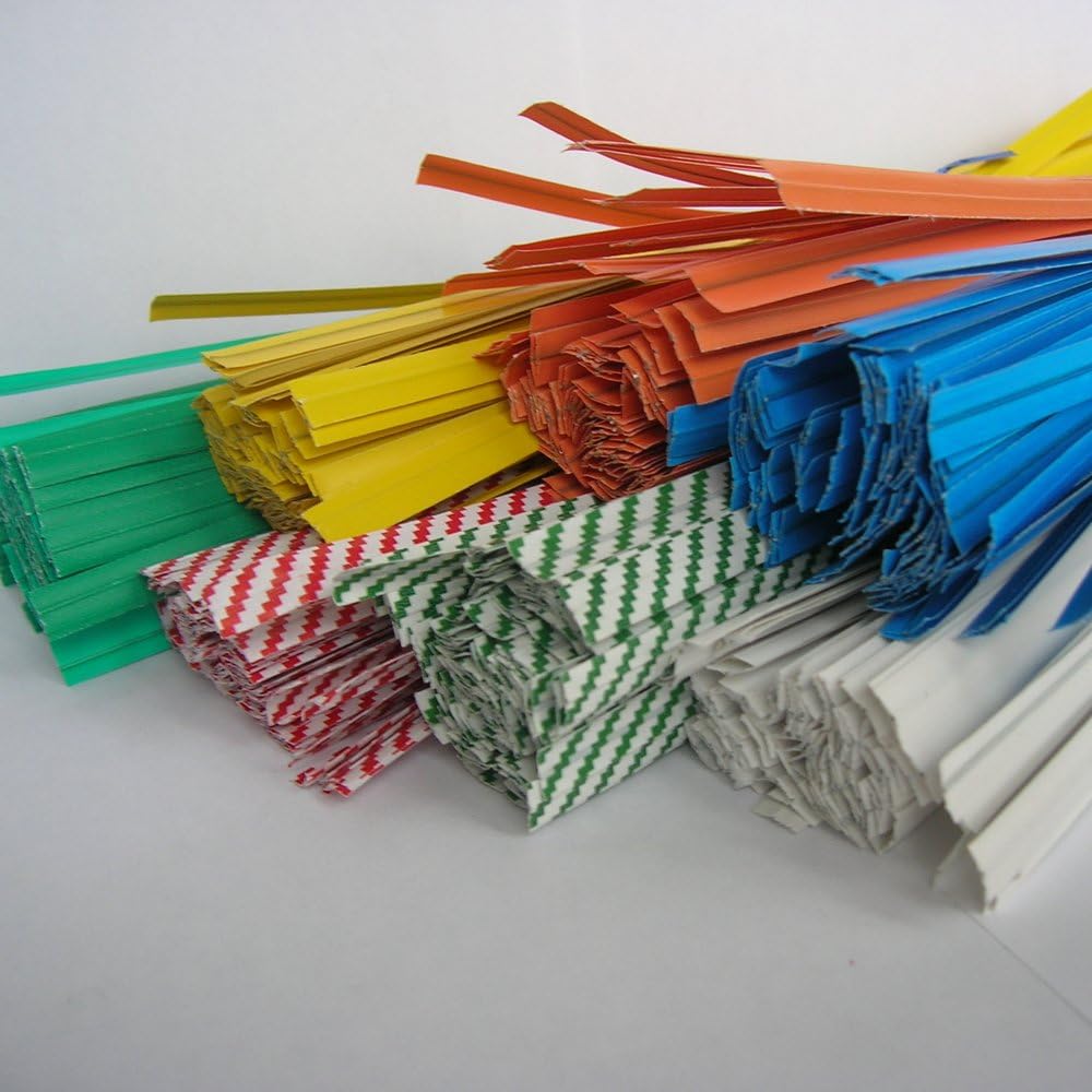 100pcs Plastic/Paper Coated Green 4" X 1/4" Twist Ties - Won't Rip or Pull Off : Tools & Home Improvement
