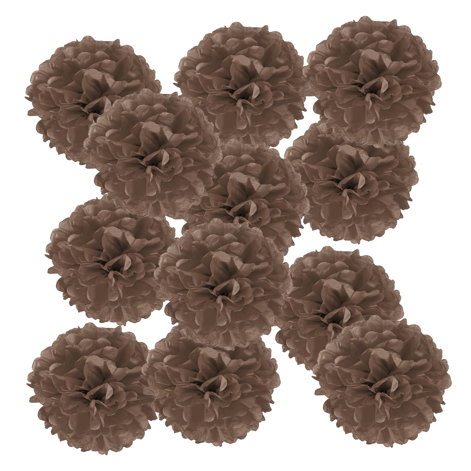 PATIKIL 12 Stück 35 cm Pom Poms Papier Blumen, Papierblumen