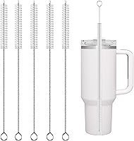 Vista 1 de Cepillo Limpiador de Pajita Stanley, Reutilizable Extra Largo para Taza Stanley de 40/30/20 oz, Cepillo de Limpieza de Pajitas de 10mm de Ancho