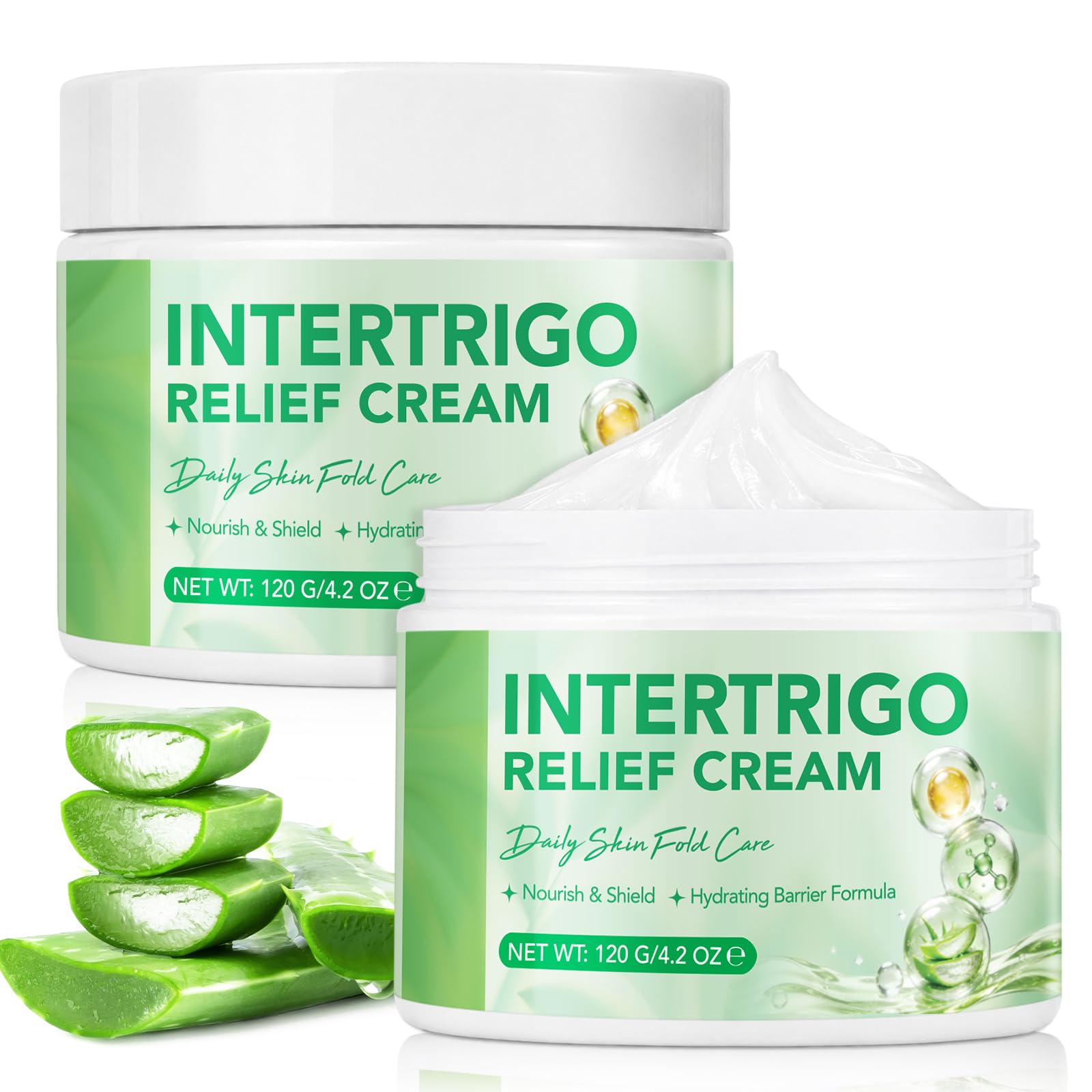 Intertrigo Relief Cream for Skin Fold & Chafing, Reddness Soothing, Hydration, Reducing Friction, With Zinc Oxide, Fast-Acting, Light-Weight|4.2 Oz — Amazon image 10