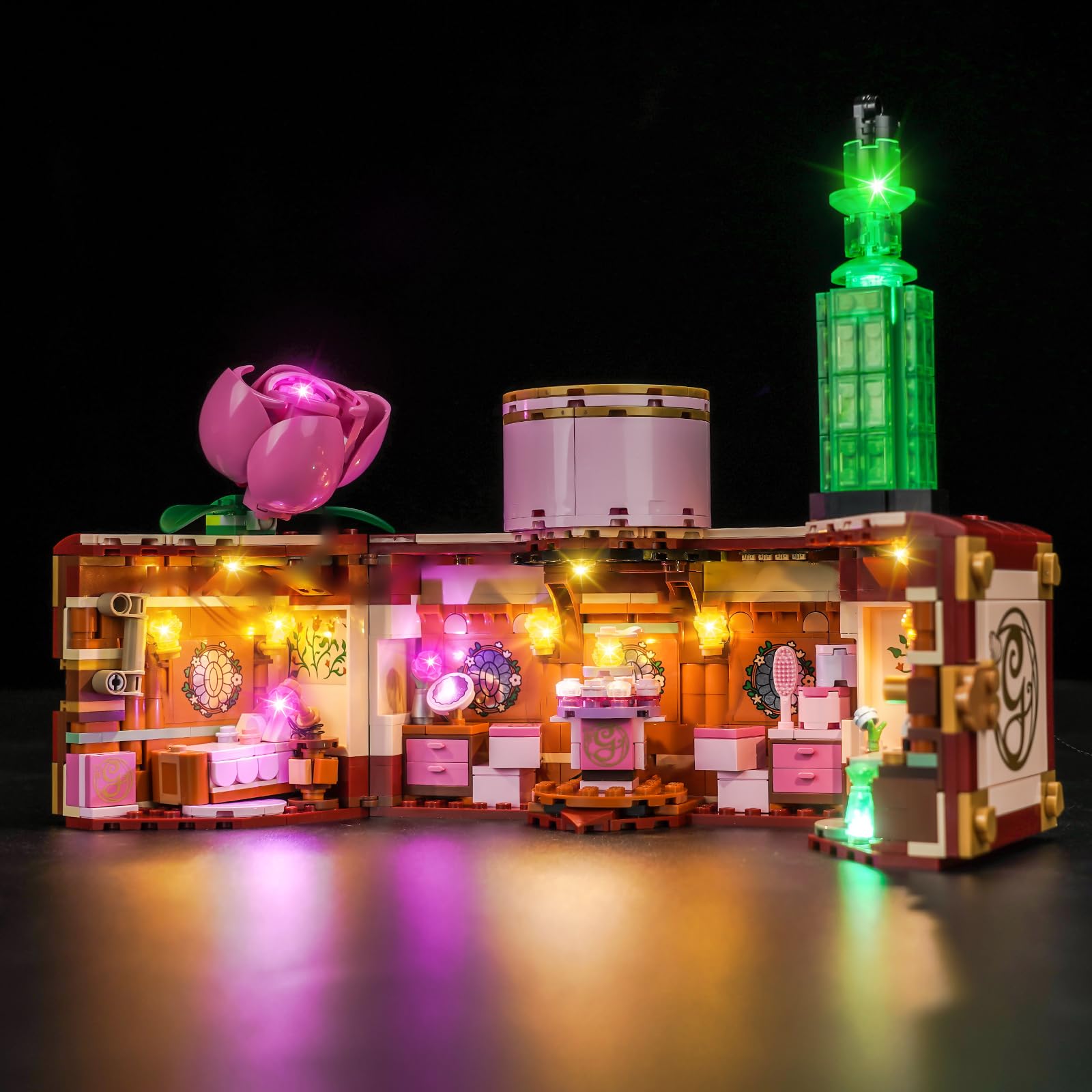 BrickBling Juego de luces LED compatible con Lego 75683 Glinda y Elphaba dormitorio (modelo no incluido), juego de iluminación decorativa, juguete creativo — view 7