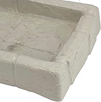 Vista 9 de Suncast Compuesto de poliéster fácil de usar, decorativo para exteriores, canaleta de lluvia Downspout, bloque de salpicaduras para desagües debajo