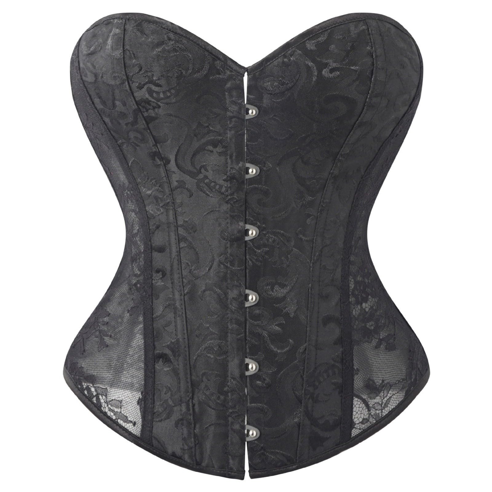 Corsetto regolabile da donna, stile gotico, con lacci, per