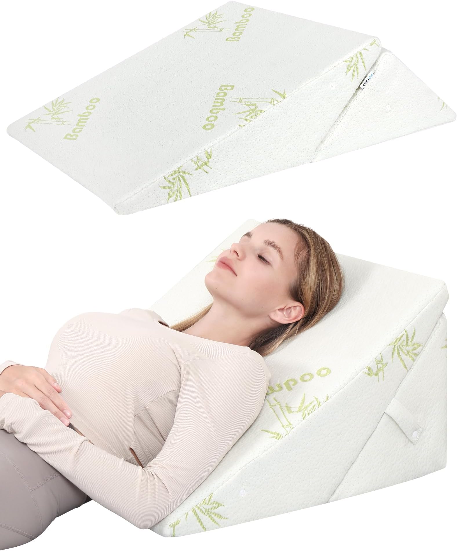 FSCGIFE Bed Wedge Pillow for Sleeping, 20in1 Adjustable