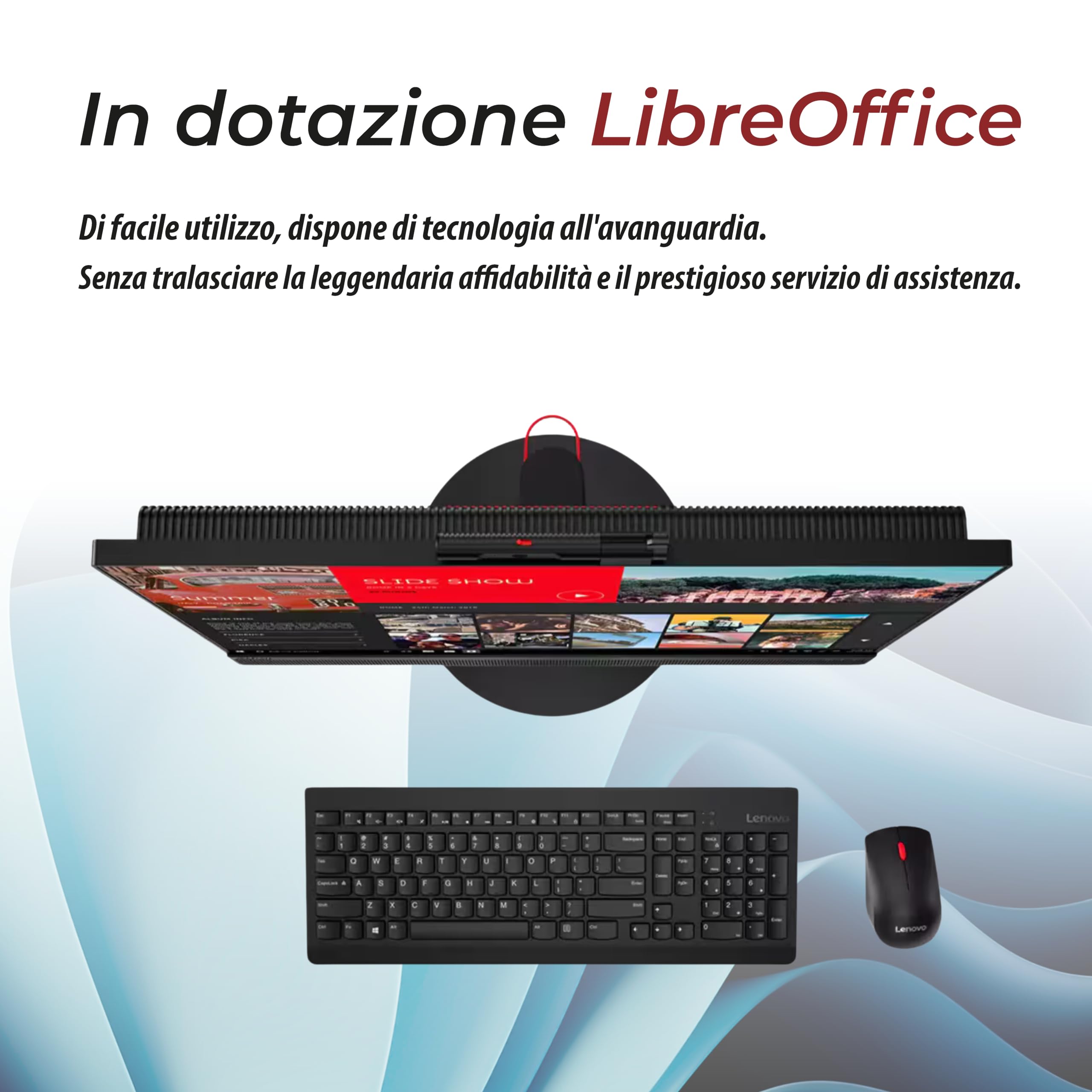 Lenovo ThinkCentre TIO22 22" All-in-One Intel Core i5 8400T 16GB 512GB Webcam Windows 11 Pro Office 2021 Professional Ricondizionato