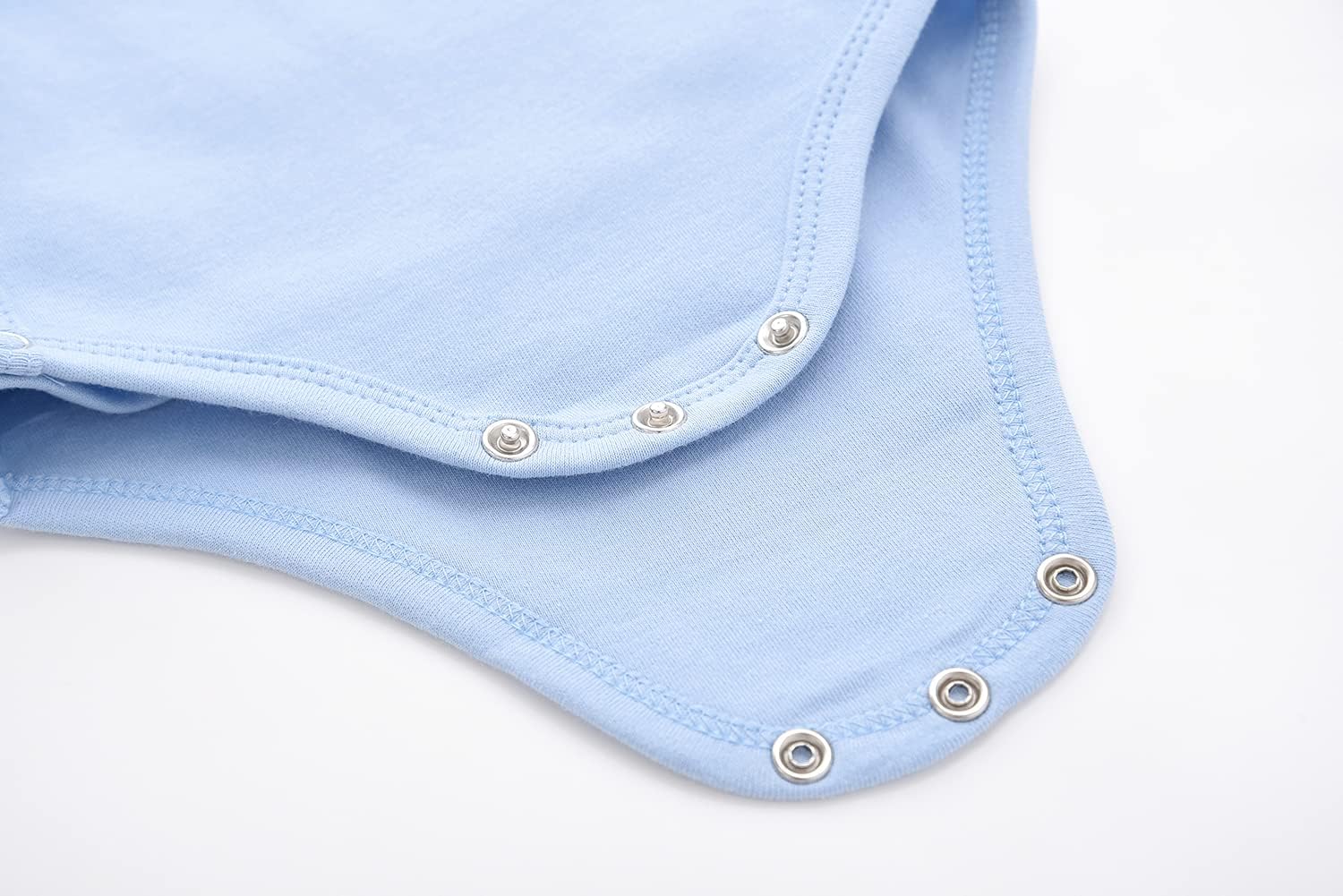 ACESTAR Baby Boy Girl Side Snap Bodysuits - 100% Cotton Plain Long Sleeve Baby Kimono for Newborn-12 Months, 3 Pack - Image 7
