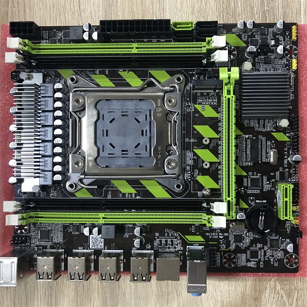 lilili Computer Mainboard Fit for Atermiter X79g X79 Motherboard Lga 2011 Usb2.0 Sata3 Support Reg E