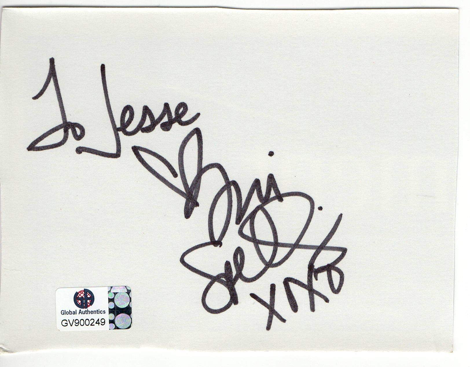 Tori Spelling Signed Autographed Cut Autograph Beverly Hills 90210 