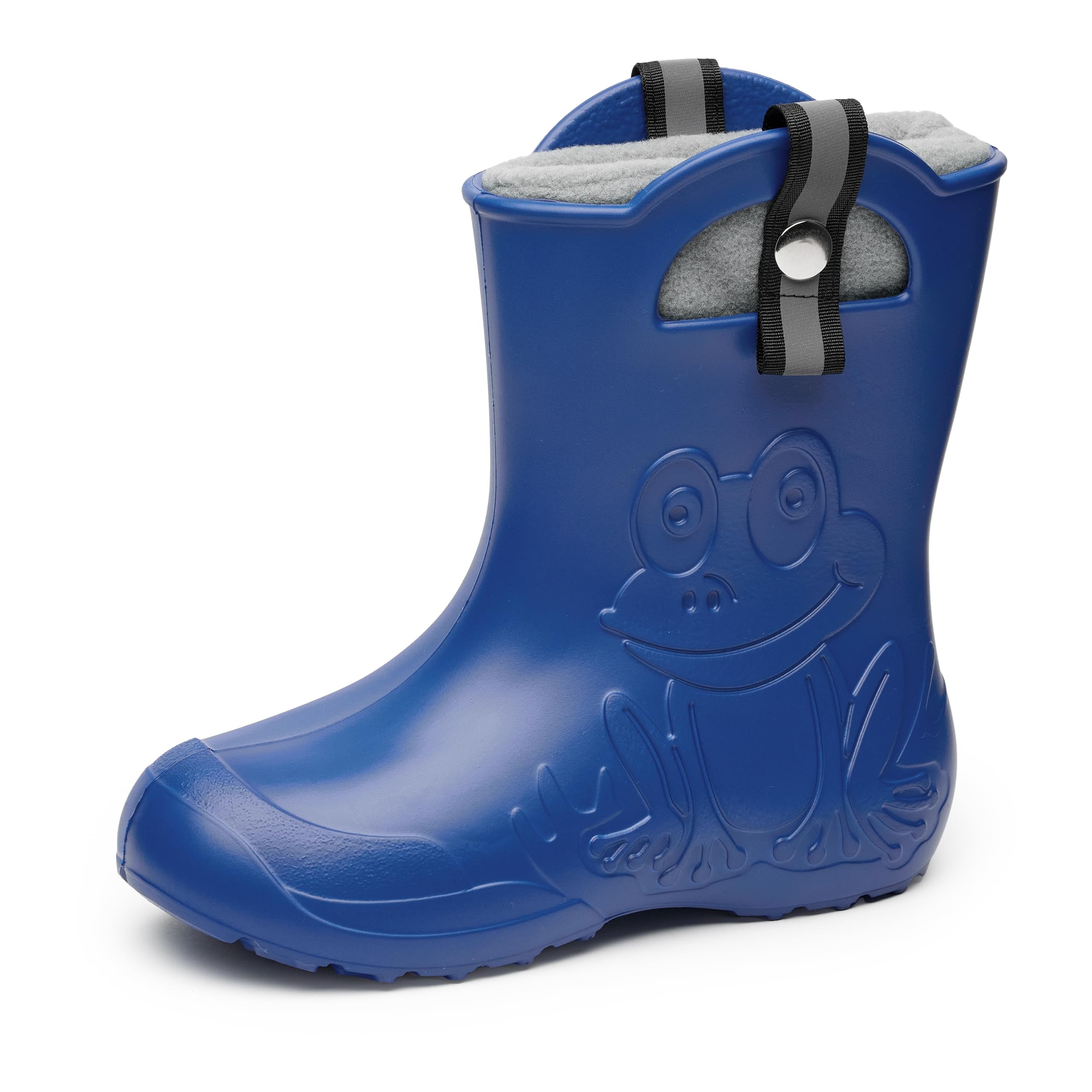 Ladeheid Kinder Federleichte Gummistiefel Thermo Fütterung Mädchen Jungen rutschfest Regenstiefel Kinder Regenschuhe LA-CA-Frog245