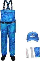 8 Fans Breathable Fishing Waders,Waterproof Stockingfoot Chest Waders for Men