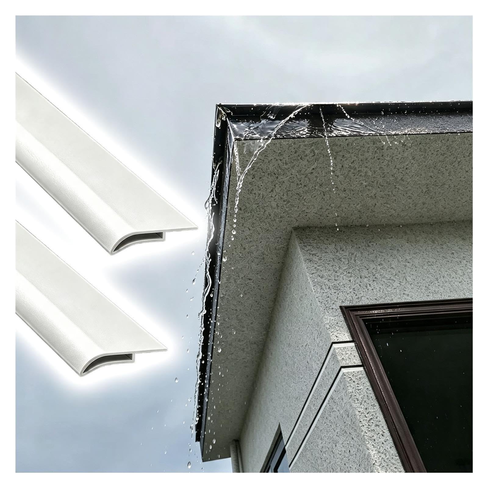 Tropfkantenleiste, Schutz Außenwand, Aluminium, Regenabweisprofil