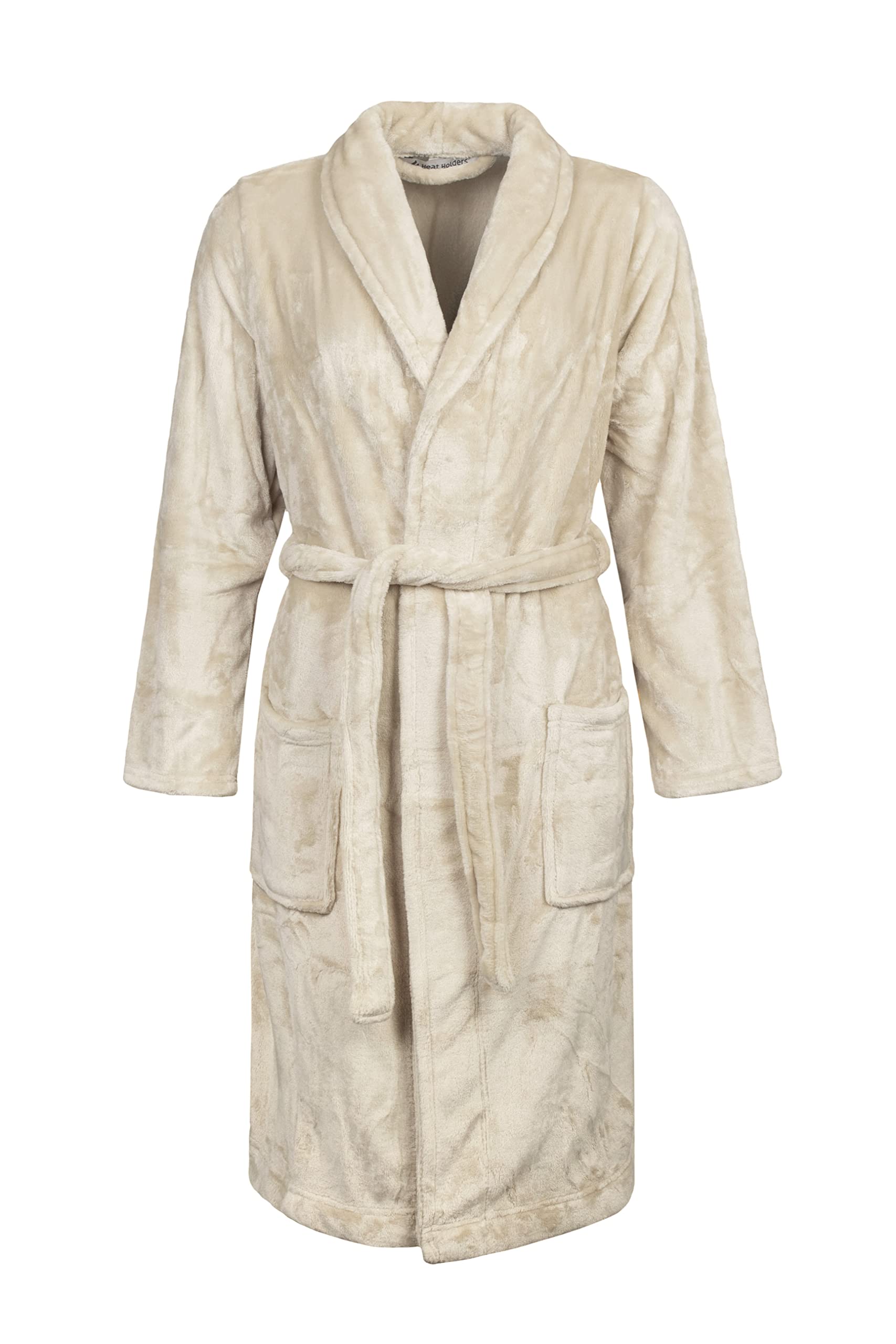 Heat Holders Fleece Dressing Gown, Beige, Size M, Women