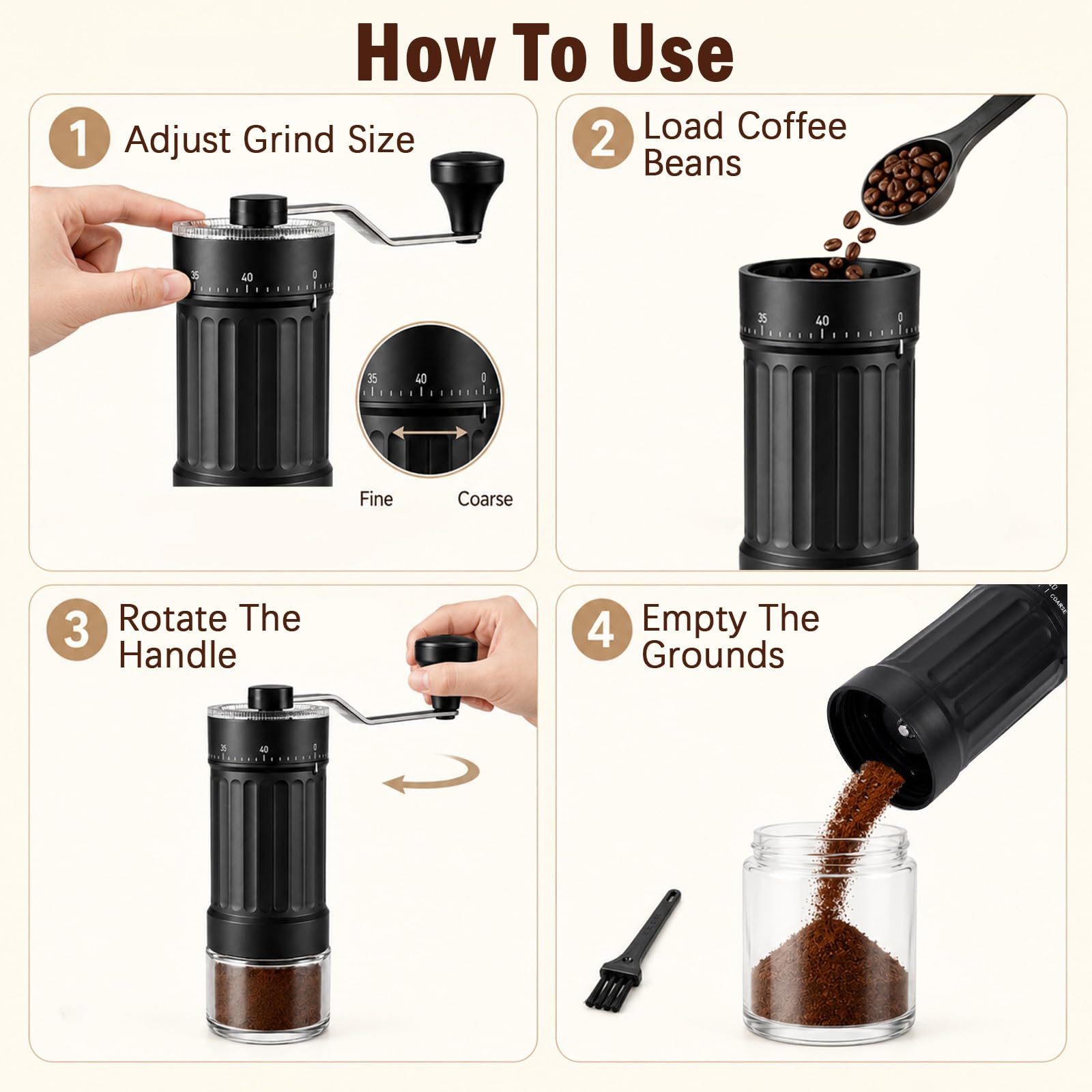 Wotrilw Macinacaffè Manuale — immagine 5 di 8