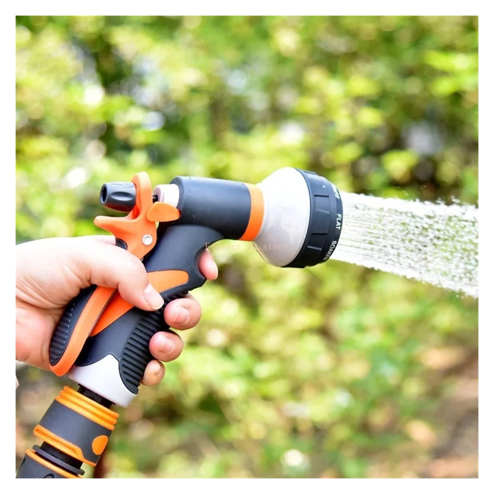 Pistolet d'arrosage avec embout multi-jets, Buse de lavage voiture rotative multi-trous, contrôle débit, haute pression TPR, plusieurs tailles