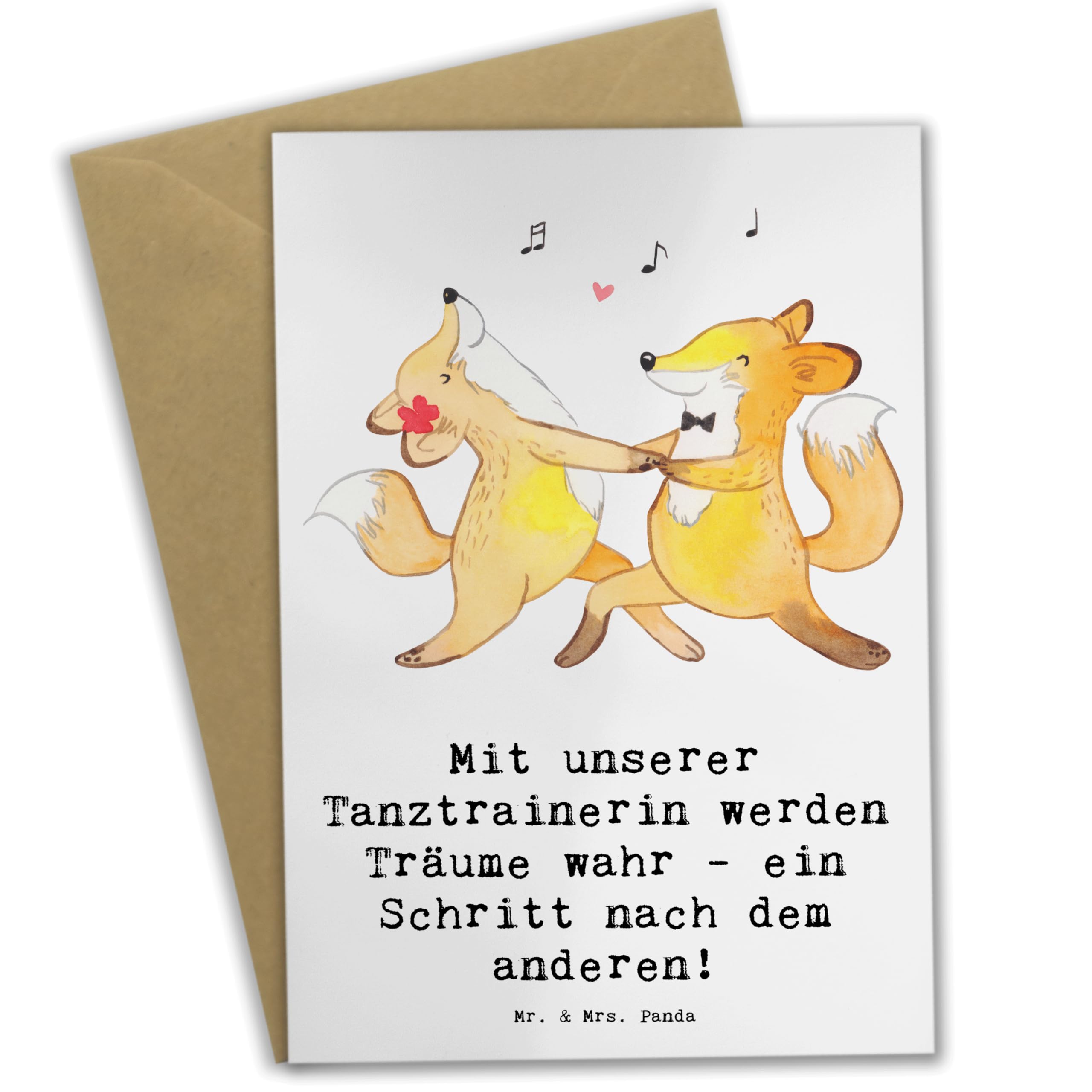 Glückwunschkarte Für Tanzwettbewerb & Aufführungen – 17,8 X 12,7 Cm, Blanko Innen, Mit Umschlag