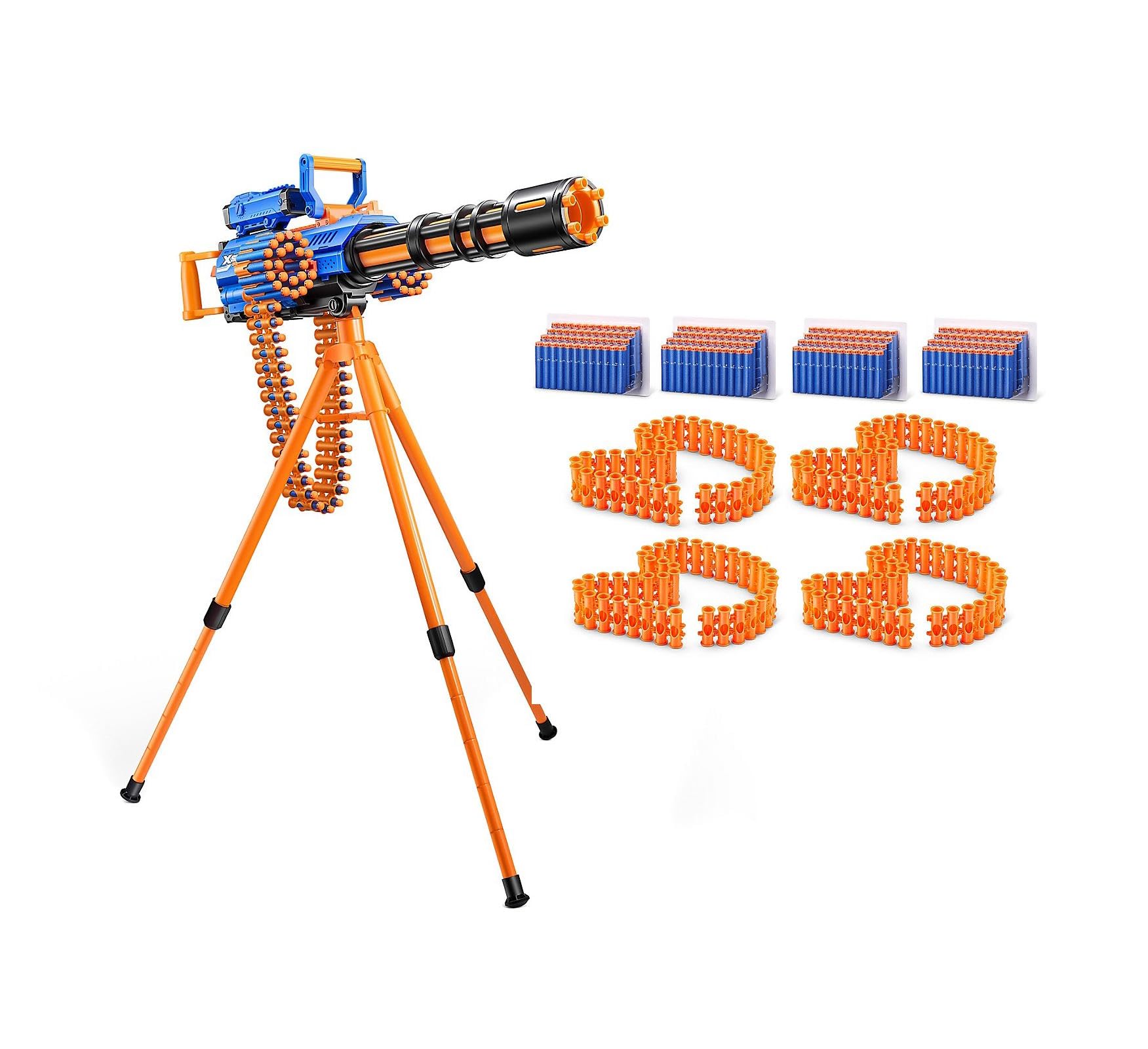X-Shot Insanity Rage Fire Gatling Blaster with 4 Additional Dart