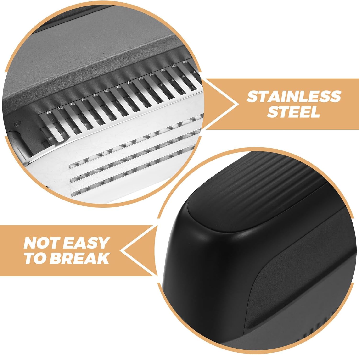 Meat Tenderizer Tool with Stainless Steel Needles, Manual Meat Pounder for Beef Chicken Turkey, Kitchen Cooking Tenderizing Device for Bbq and Home Use, Black