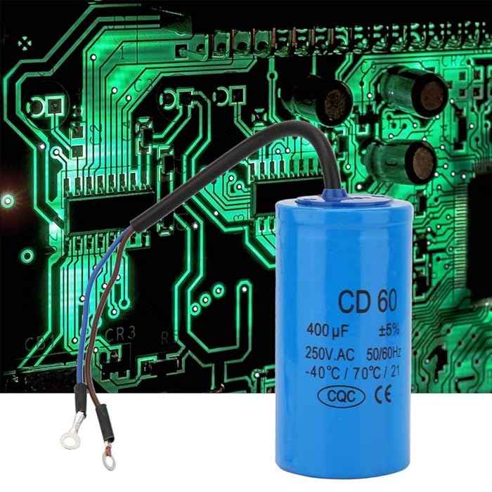 Buy CD60 Capacitor, 250V AC Capacitor 50/60Hz 400uF Motor Run Capacitor