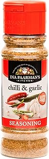 Ina Paarman | Chilli & Garlic Seasoning | 6.75 oz |​ Award Winning | Pairs with Fish, ​Chicken, ​Red ​Meat, Veg​ | Cooking | Natural Ingredients​ | Delicious Flavor | Spice | Chilli & Garlic Seasoning​