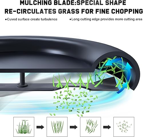 Miniatura 5 de 134149 Cuchillas para cortacésped Craftsman de 42 pulgadas LT2000 LT1000 YS4500 Reemplazar 422719 532134149 Husqvarna Poulan Pro 42 pulgadas